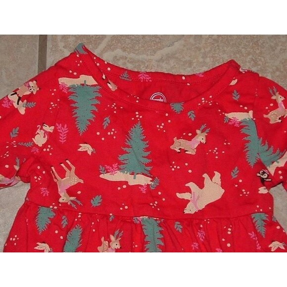 Baby Girls Sz 12 Months Christmas Holiday 2 Pc Dress Lot WONDER NATION - Picture 3 of 5